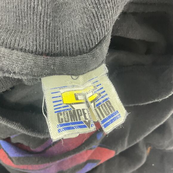 Black VTG Atlanta Braves Baseball ‘94 Competitor Cotton T-Shirt Men's L Preowned - Picture 3 of 5